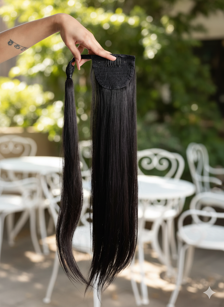 Wrap-Around Ponytail Extension, Luxe Clip-In