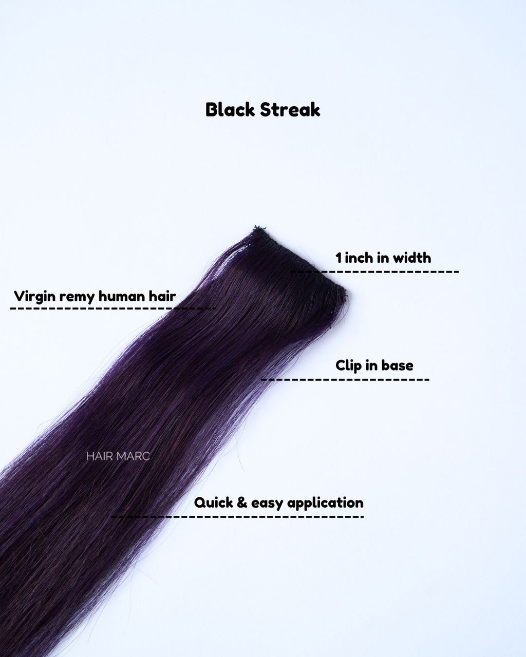 Clip-In Highlight Strands, Coloured Hair Streaks
