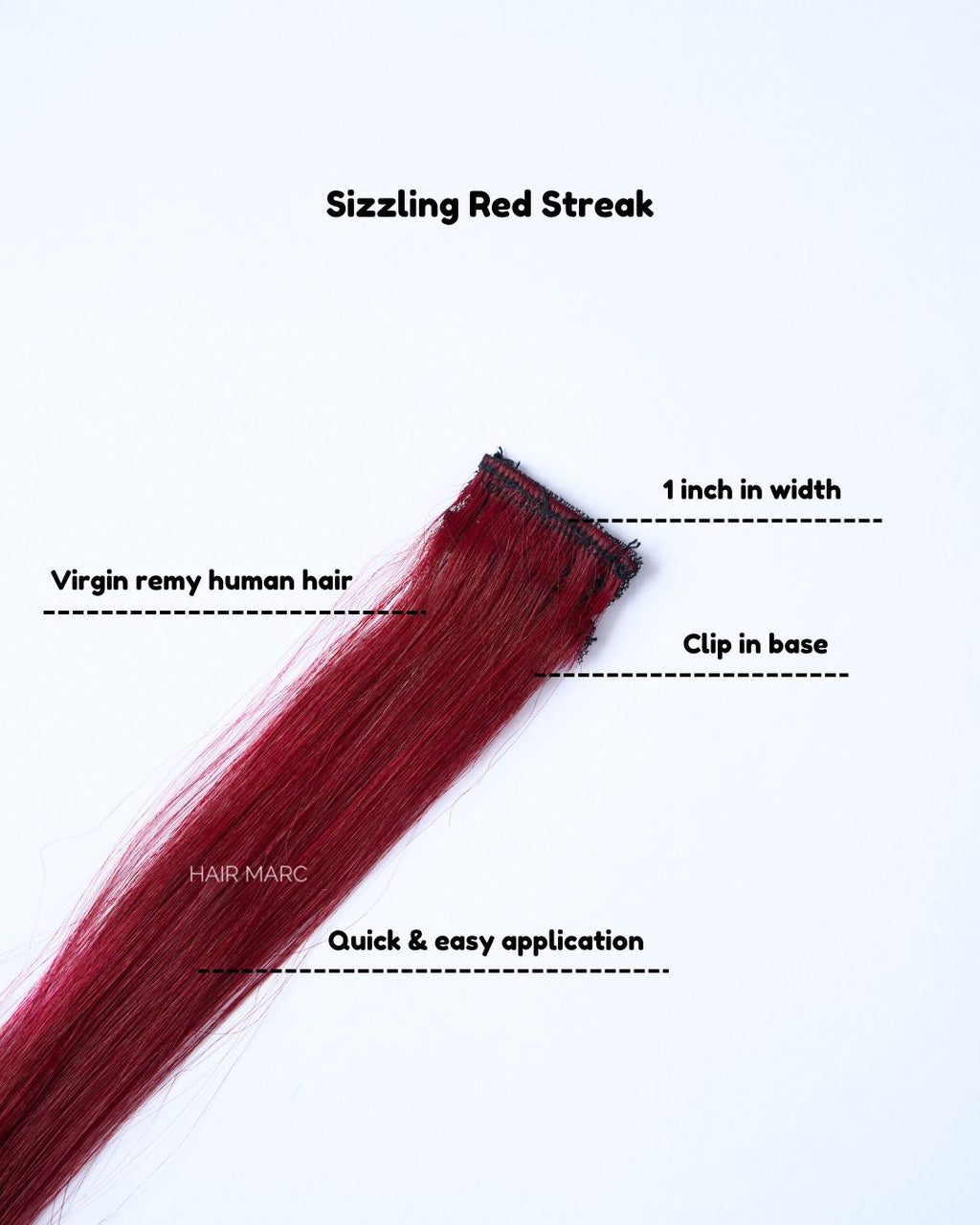 Clip-In Highlight Strands, Coloured Hair Streaks