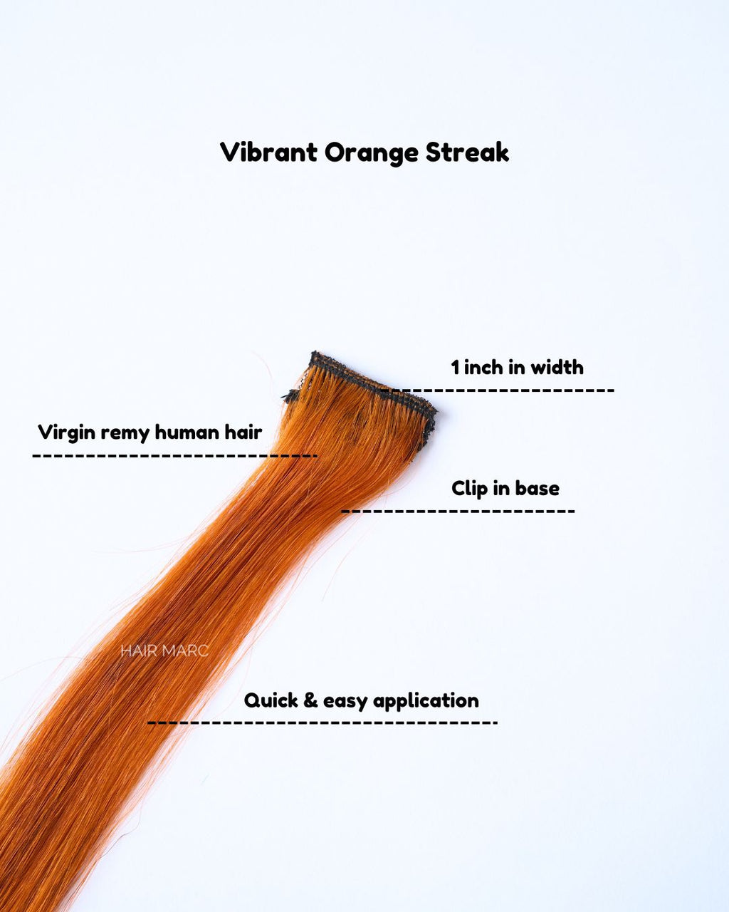 Clip-In Highlight Strands, Coloured Hair Streaks