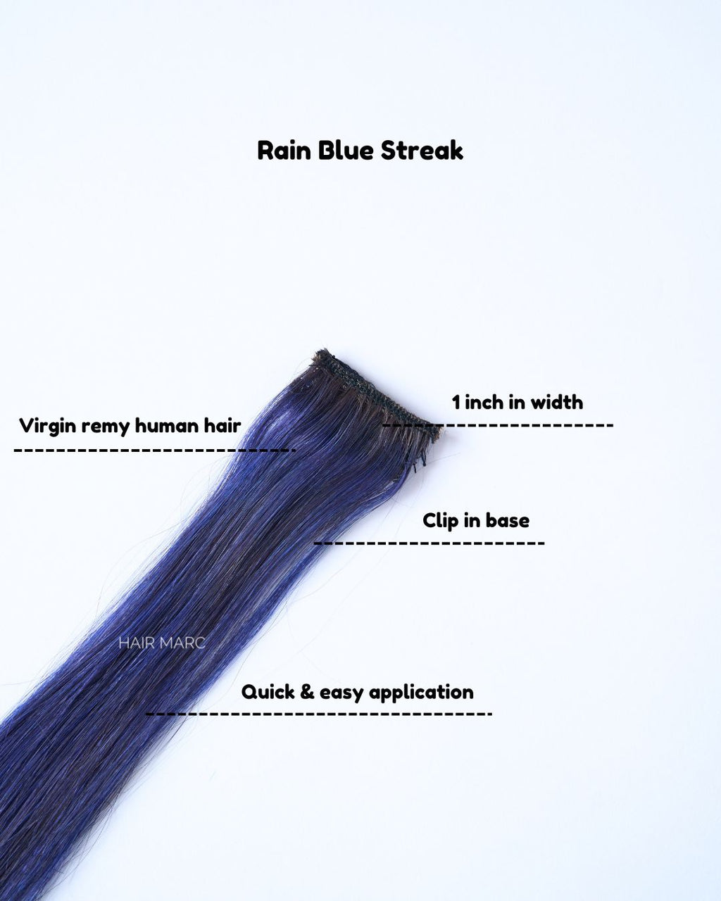 Clip-In Highlight Strands, Coloured Hair Streaks