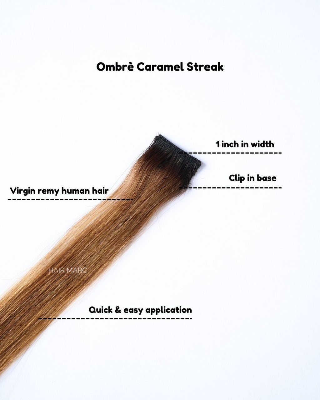 Clip-In Highlight Strands, Coloured Hair Streaks