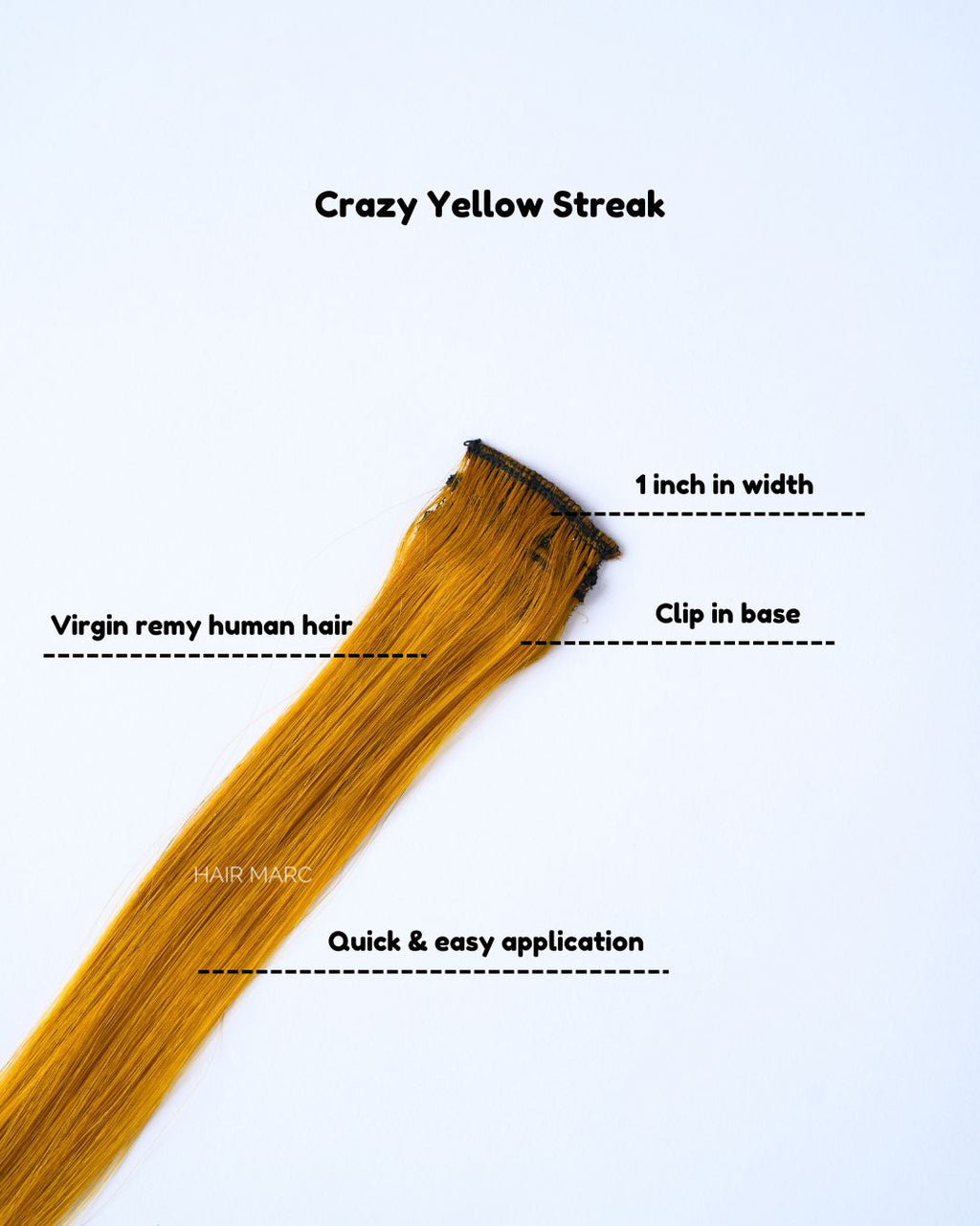 Clip-In Highlight Strands, Coloured Hair Streaks