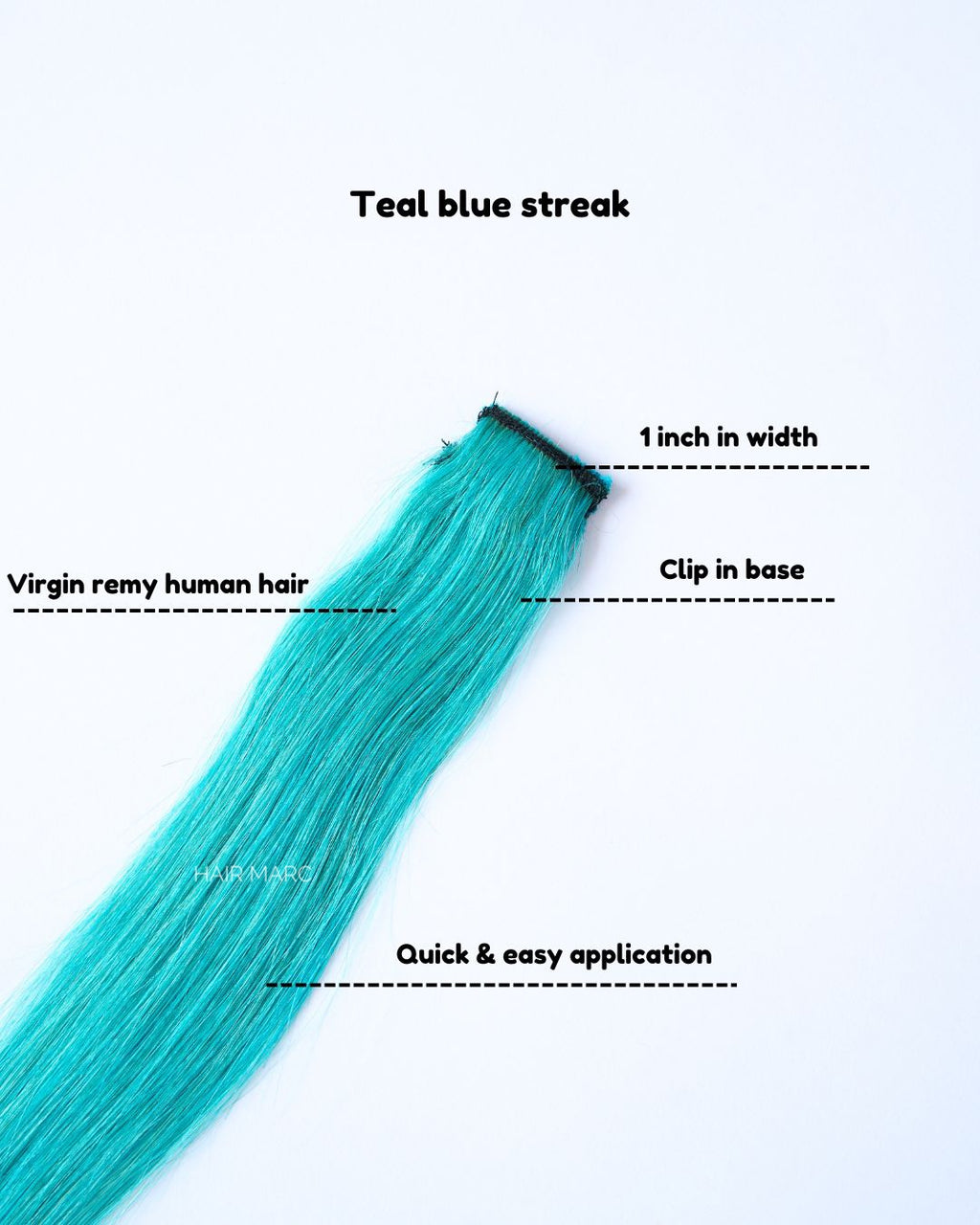Clip-In Highlight Strands, Coloured Hair Streaks