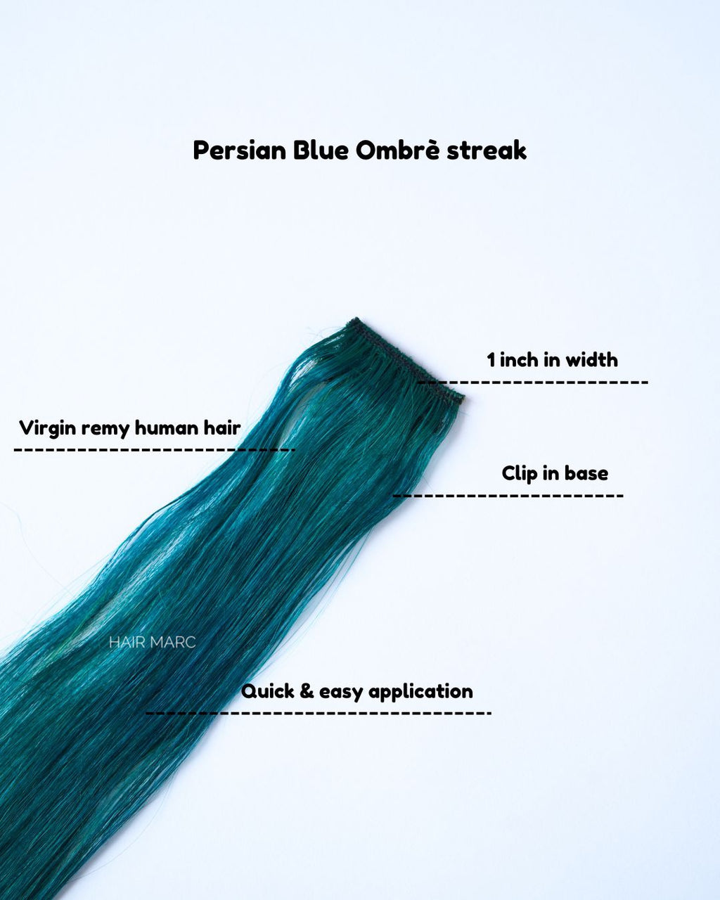 Clip-In Highlight Strands, Coloured Hair Streaks