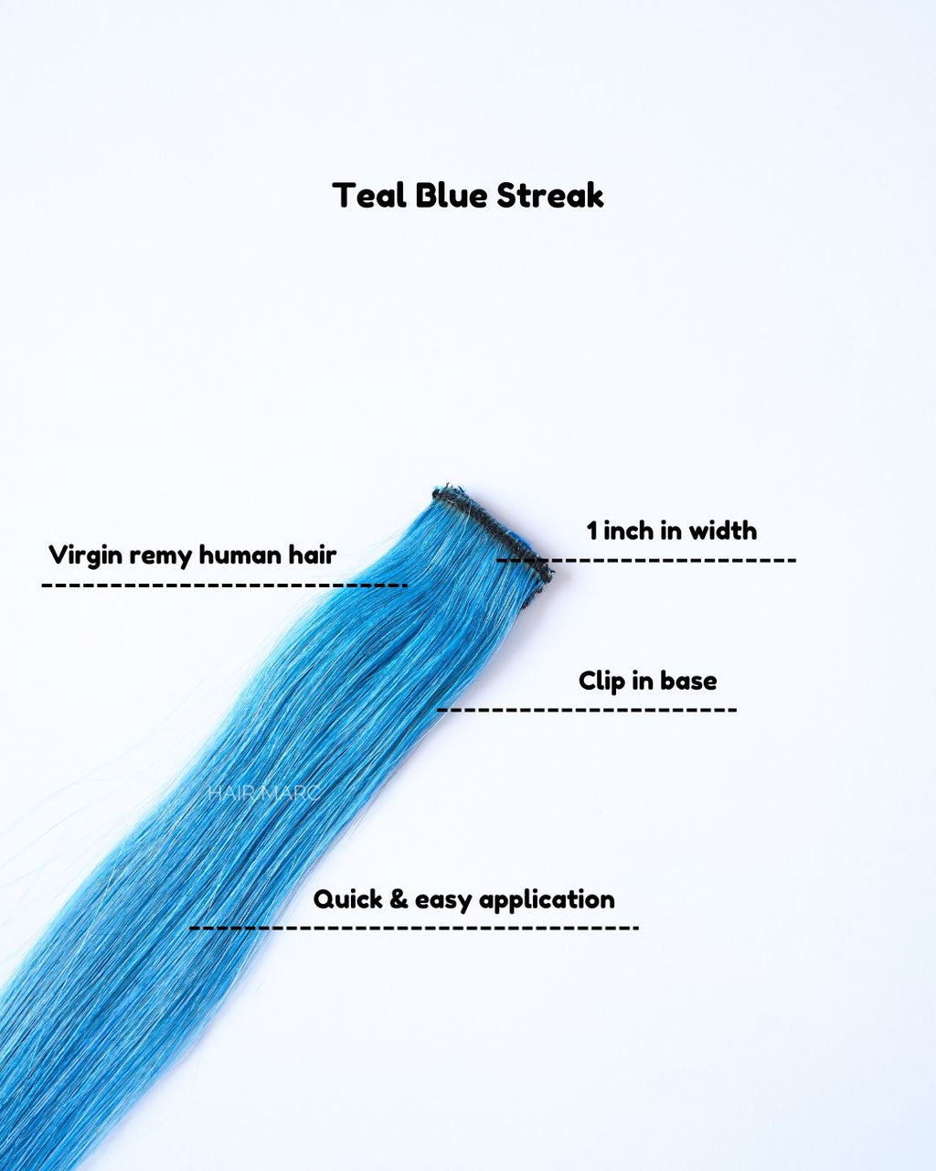Clip-In Highlight Strands, Coloured Hair Streaks