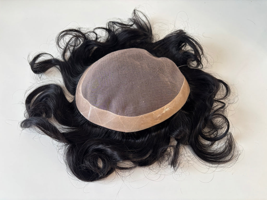 Premium Mono Hair Patch for Men, 100% Human Hair