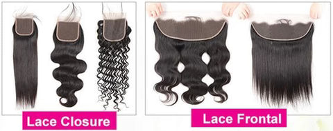 Hair Closures & Frontals, 100% Human Hair