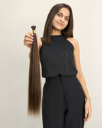 I-Tip Hair Extensions, 100% Human Hair - held in hand