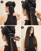 I-Tip Hair Extensions, 100% Human Hair - step by step how to use guide