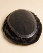 Monofilament Hair Patch for Men, Breathable Mono Base - close-up of the base construction