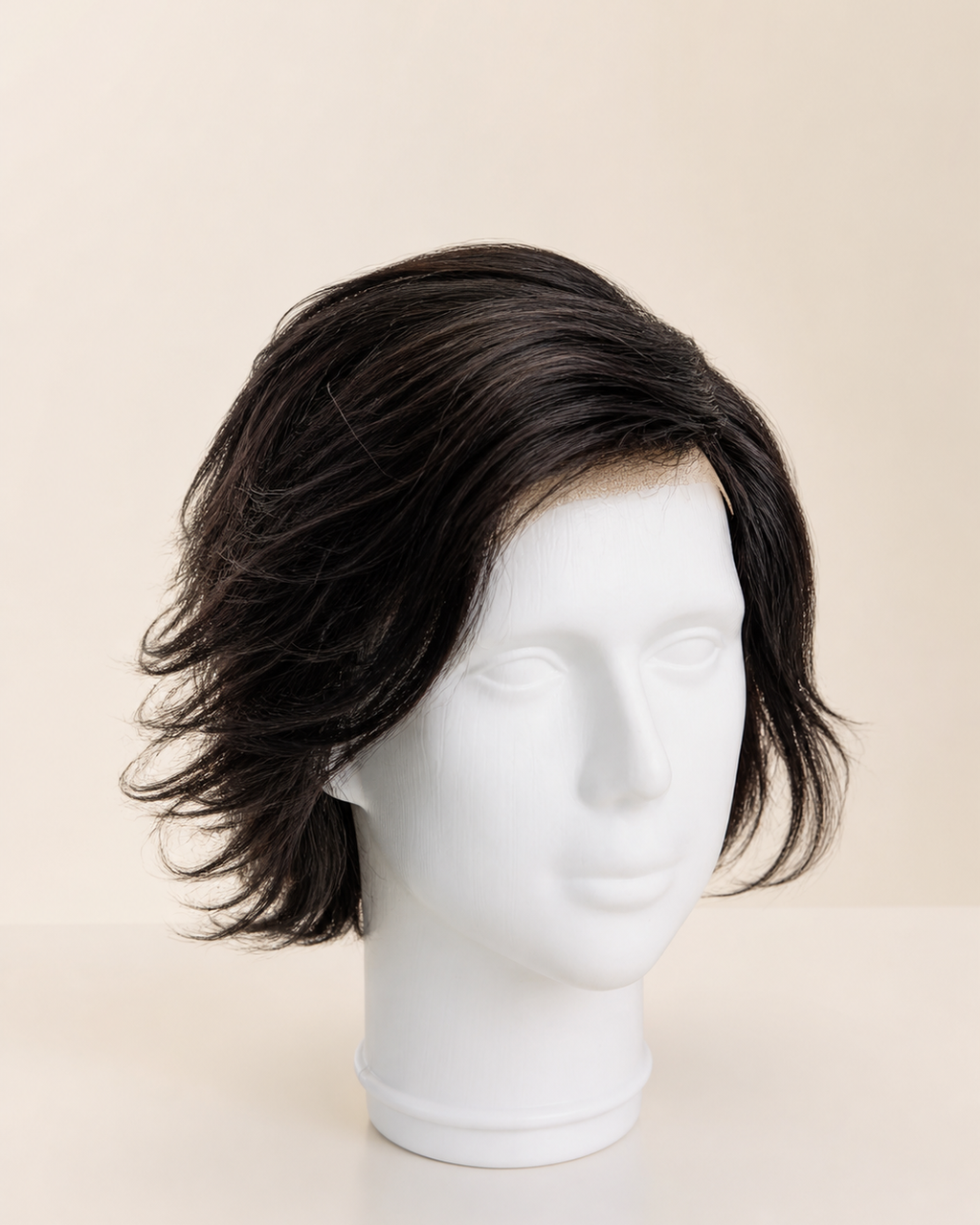 Octagon Front Lace Hair Patch for Men - fitted on a mannequin
