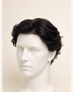 Premium Mono Hair Patch for Men, 100% Human Hair - fitted on a mannequin