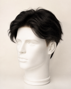 Silk Mirage Hair Patch for Men, Realistic Scalp - fitted on a mannequin