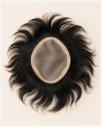 Super Mono Hair Patch for Men, Natural Hairline - close-up of the base construction