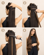 U-Tip Keratin Hair Extensions, 100% Human Hair - step by step how to use guide